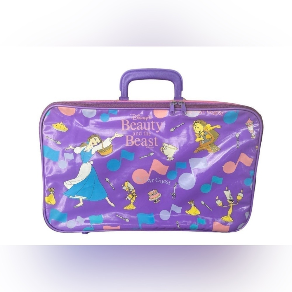Vintage Disney Beauty & The Beast 90’s Overnight Suitcase